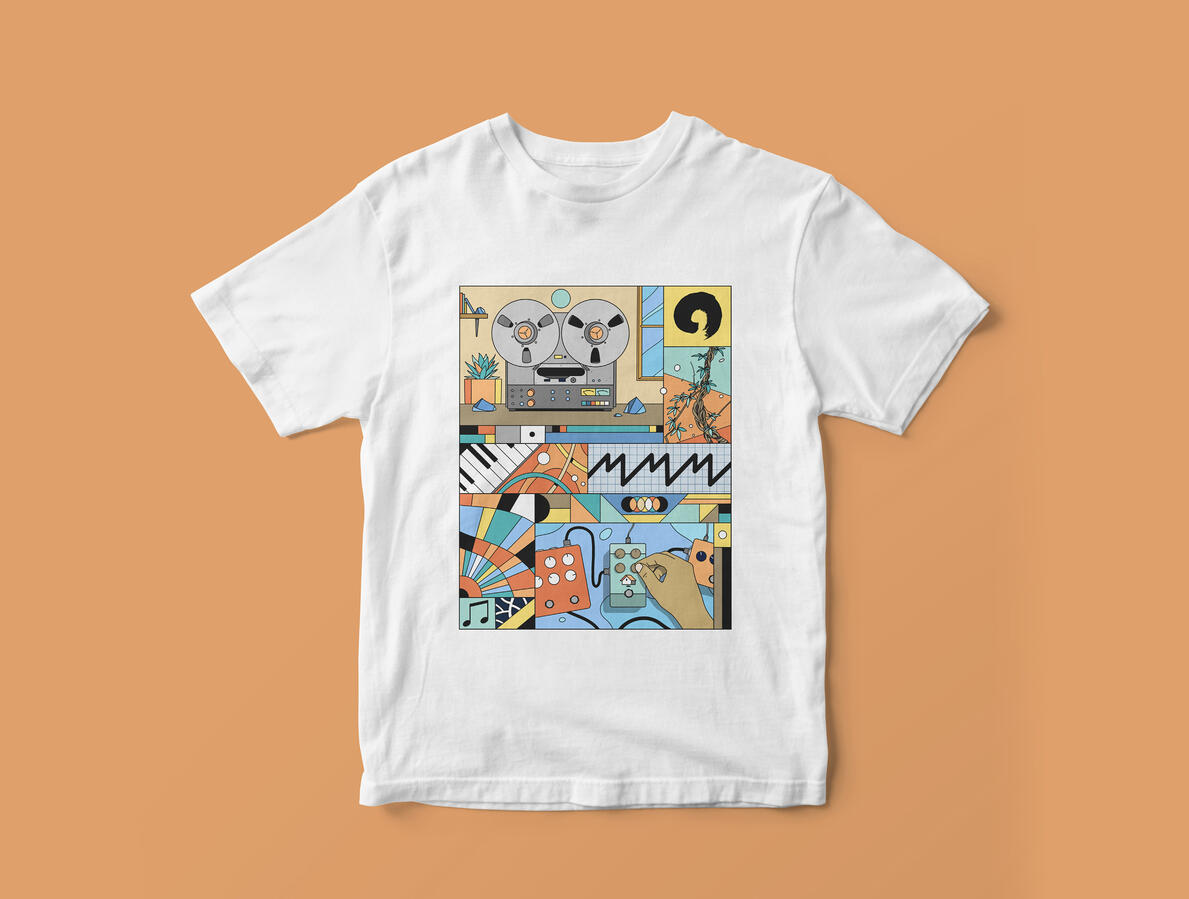 "The producer 1", impression sur tee shirt.
